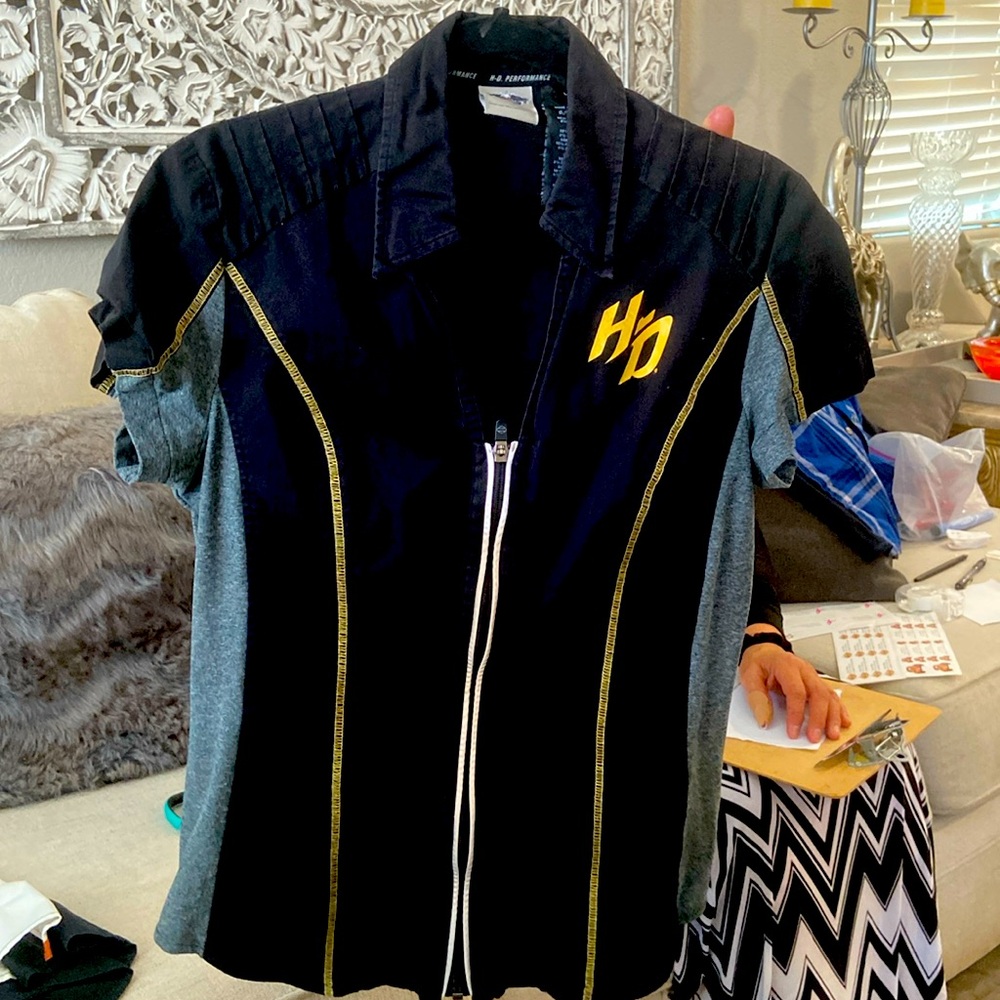 Harley Davidson button down women’s shirt